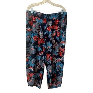 J. Jill Sarasa Tropical Full Leg Crop Pants Size 1X